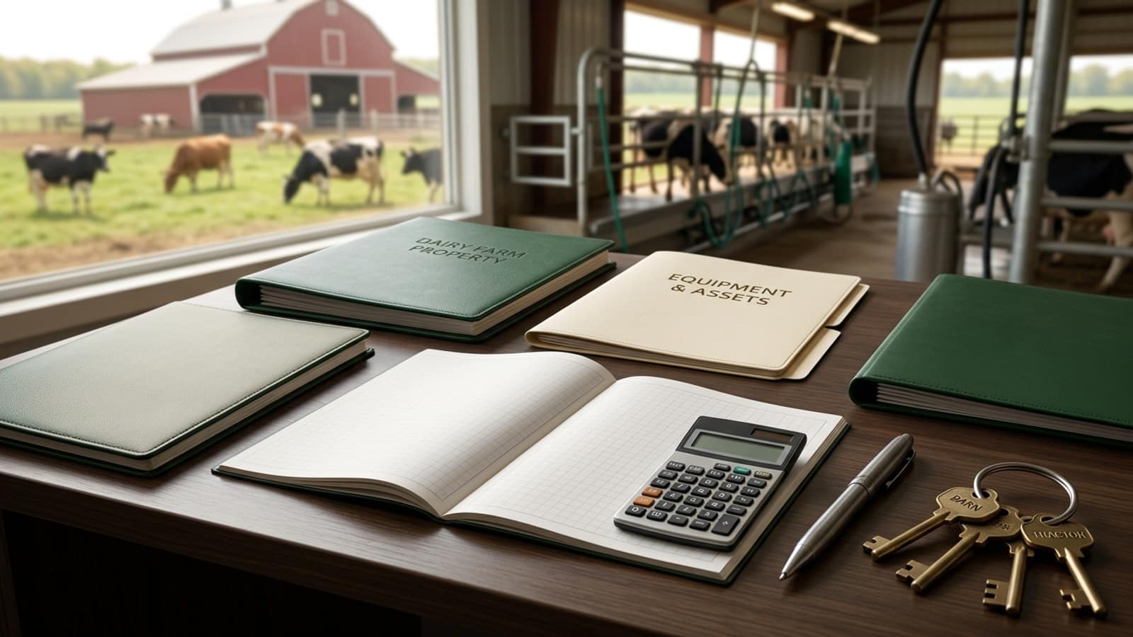 Refinancing Dairy Farm Debt — editorial illustration
